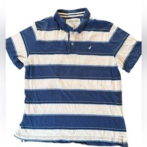 Urban Pipeline Blue and White Striped Polo Shirt
